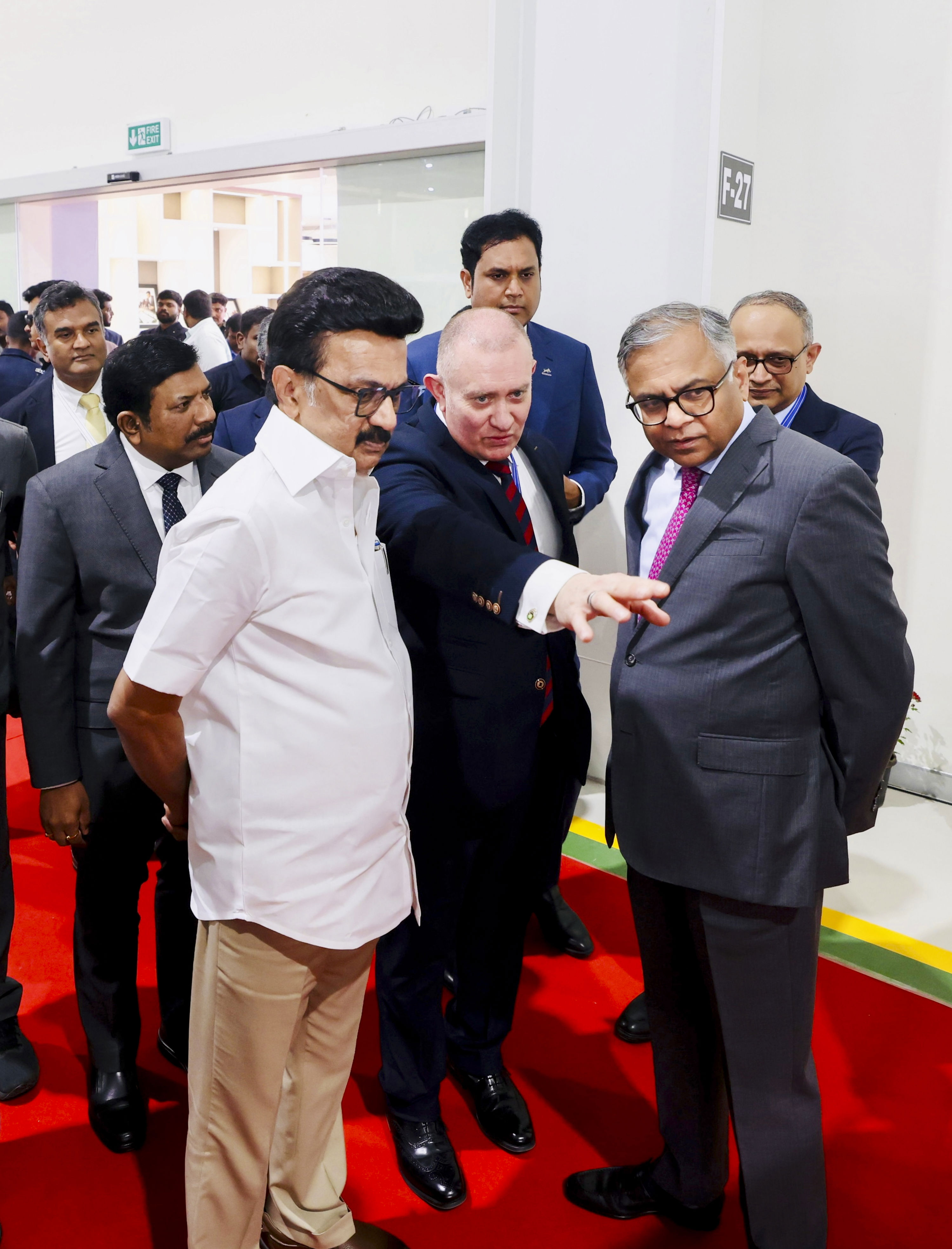 Stalin inaugurates Tata's TN plant, drives first Range Rover Evoque