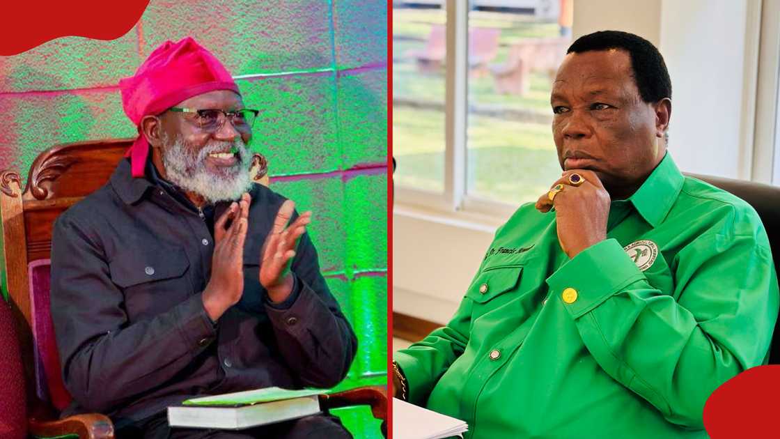 George Wajackoyah visits Francis Atwoli at Kajiado home, gifts him sheep