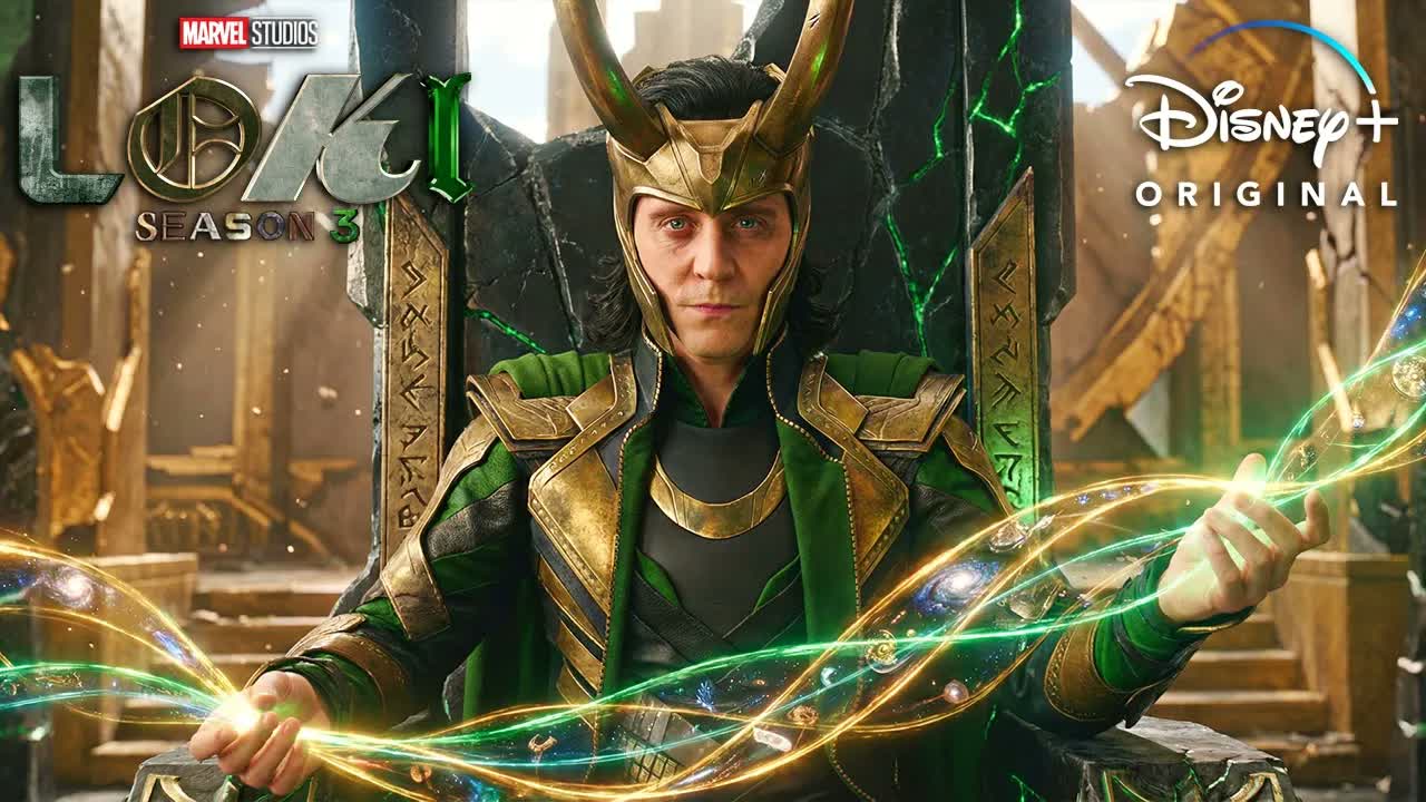 Loki season 3 (2026) with Tom Hiddleston & Sophia Di Martino