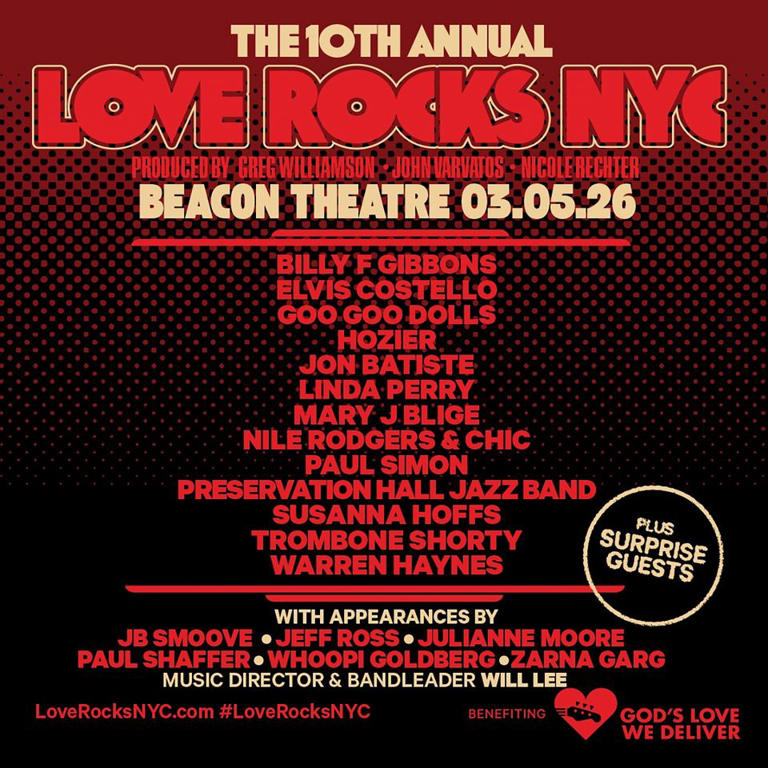Love Rocks NYC 10th Anniversary Lineup