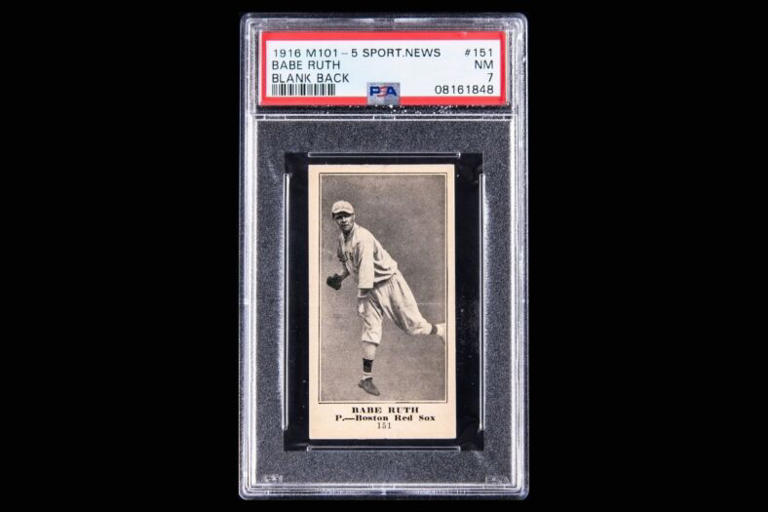 Rare Babe Ruth rookie card nears $1M with weeks still to go in Goldin’s ...