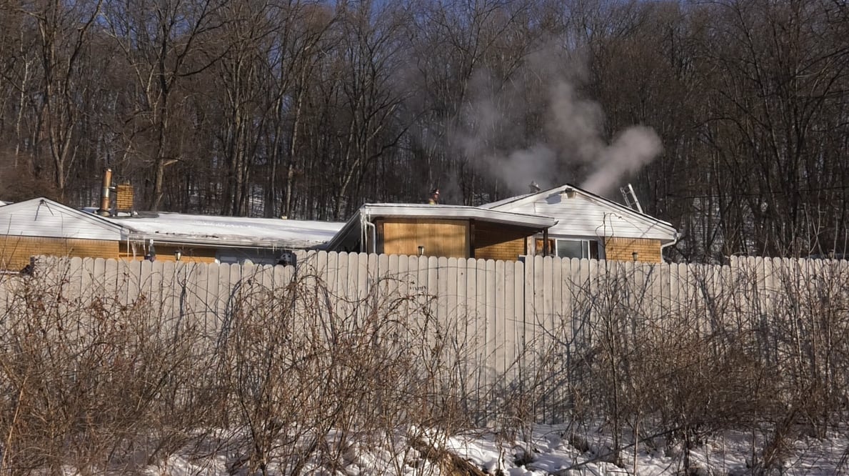 Crews battle house fire in Salem Township