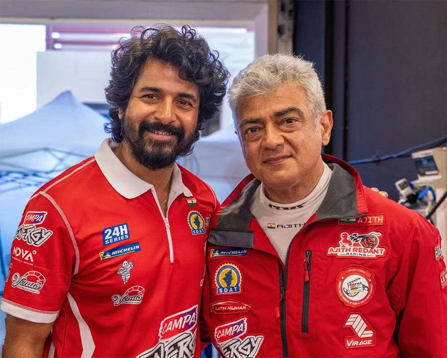 Pics: Ajith Kumar's passion for racing stuns Sivakarthikeyan
