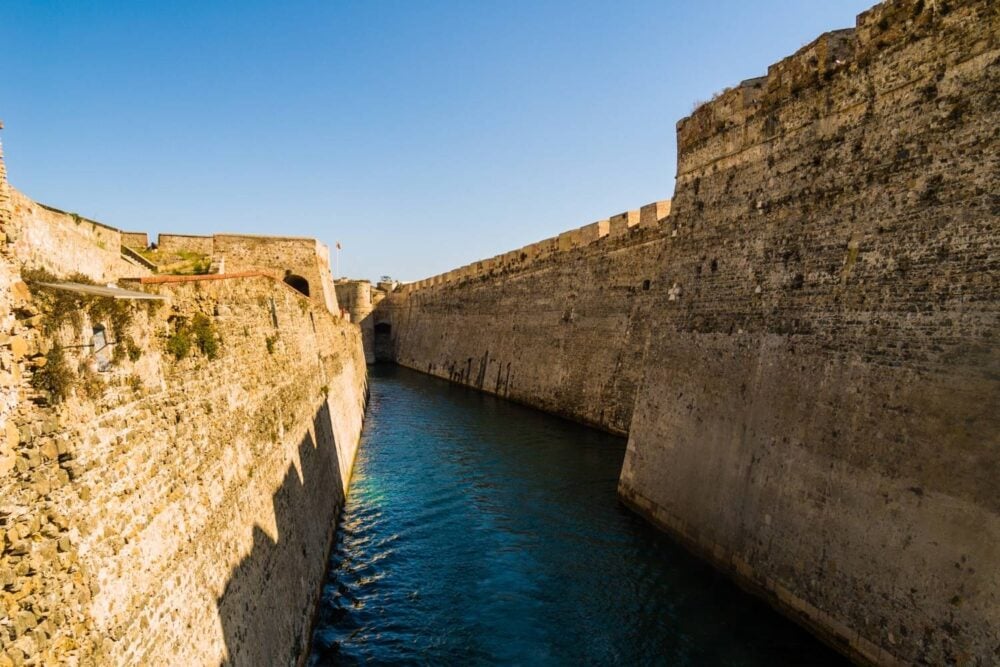 3. The Moat Was Carved Directly Into Bedrock