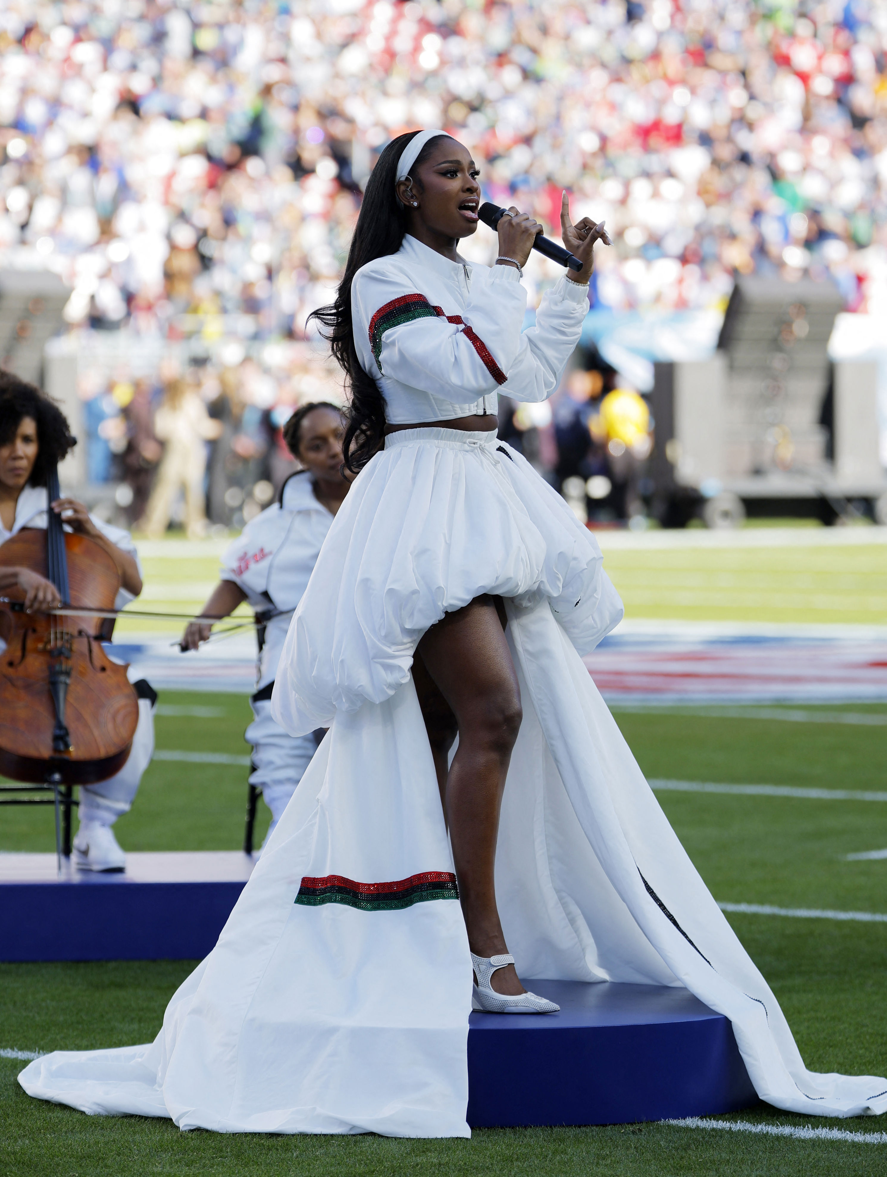 Coco Jones’ Super Bowl 2026 performance look puts a twist on Whitney ...
