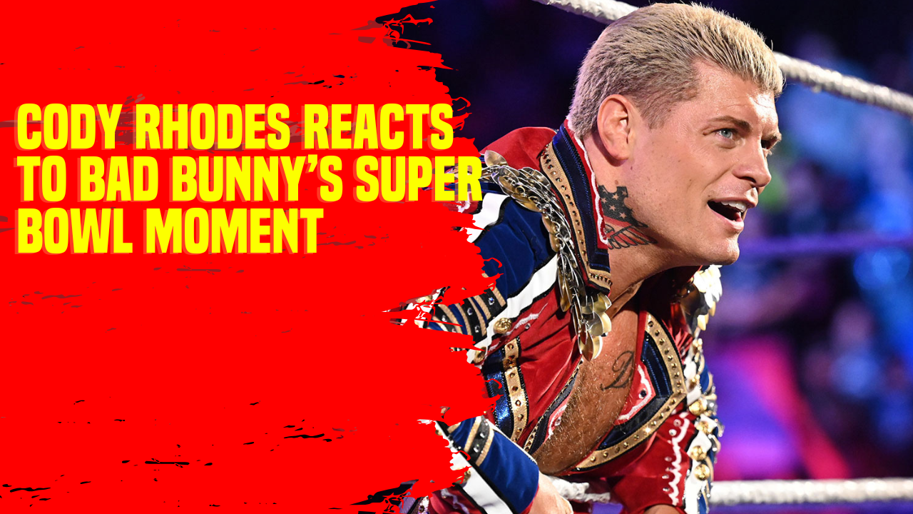 Cody Rhodes reacts to Bad Bunny’s Super Bowl moment #CodyRhodes #WWE # ...