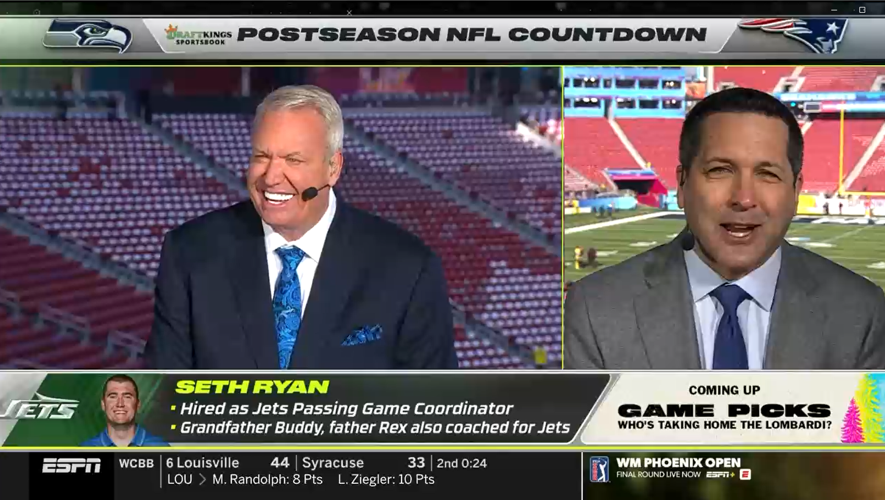 Rex Ryan reacts to Adam Schefter report that Jets hired his son