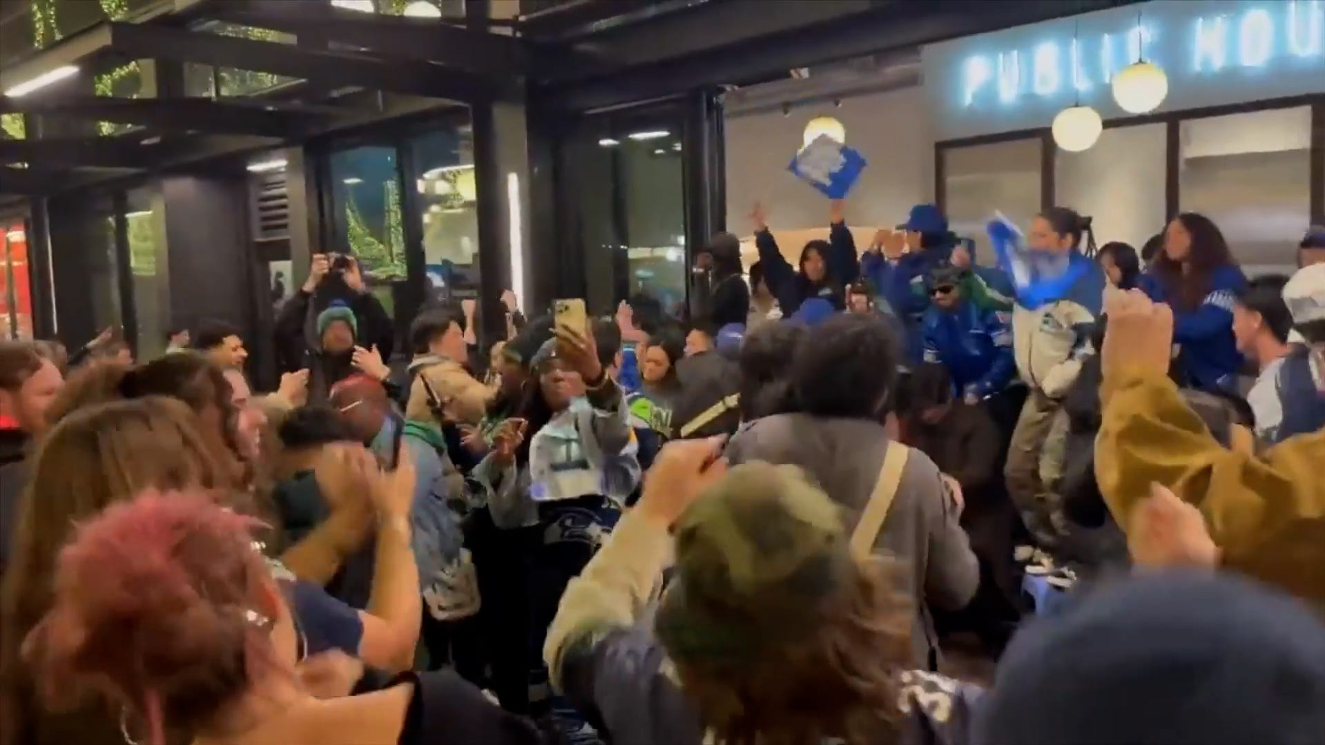 Seattle Seahawks fans celebrate Super Bowl 60 win in home city