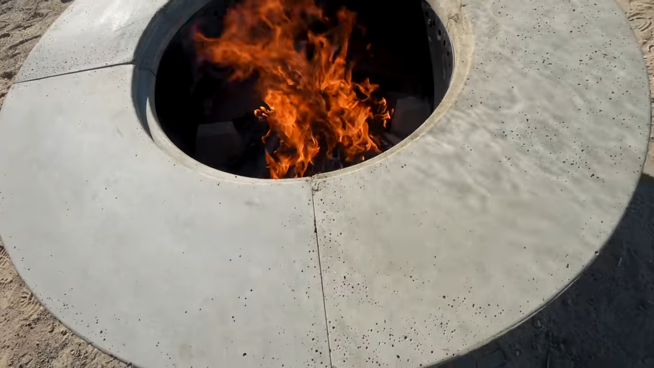 They built a concrete fire pit - then this happened