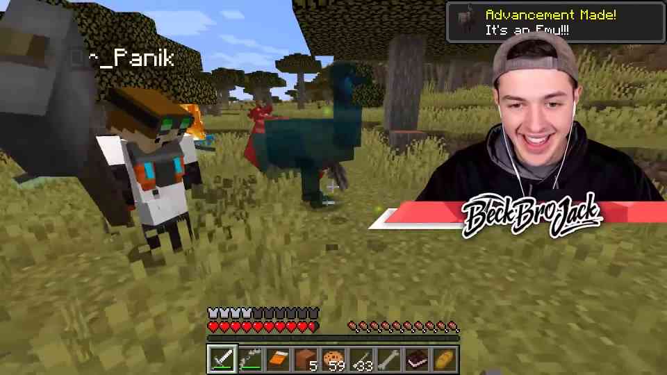 Trying to steal ice dragon eggs in Minecraft