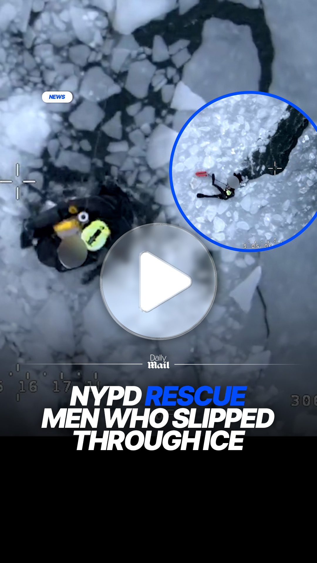 NYPD rescues three men who fell through ice in Queens