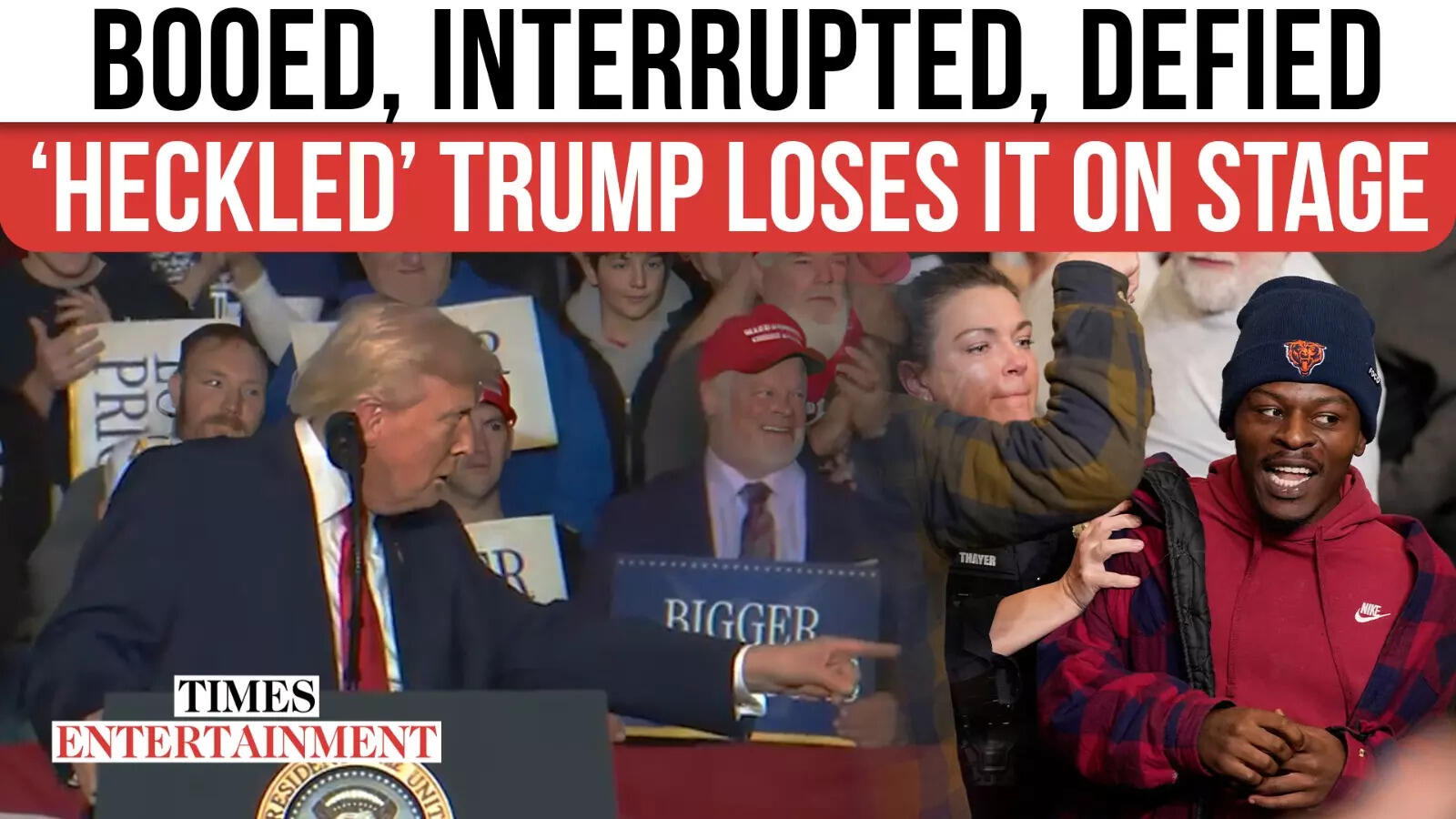 Trump goes ballistic, clashes with 'lunatic' protesters at Iowa rally