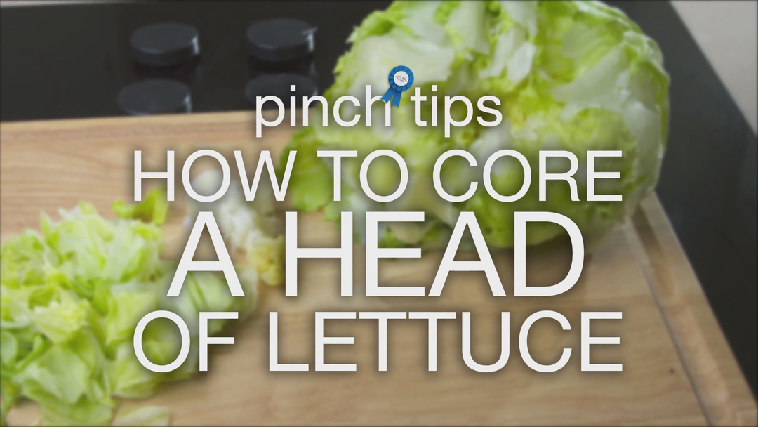 How to core a head of lettuce