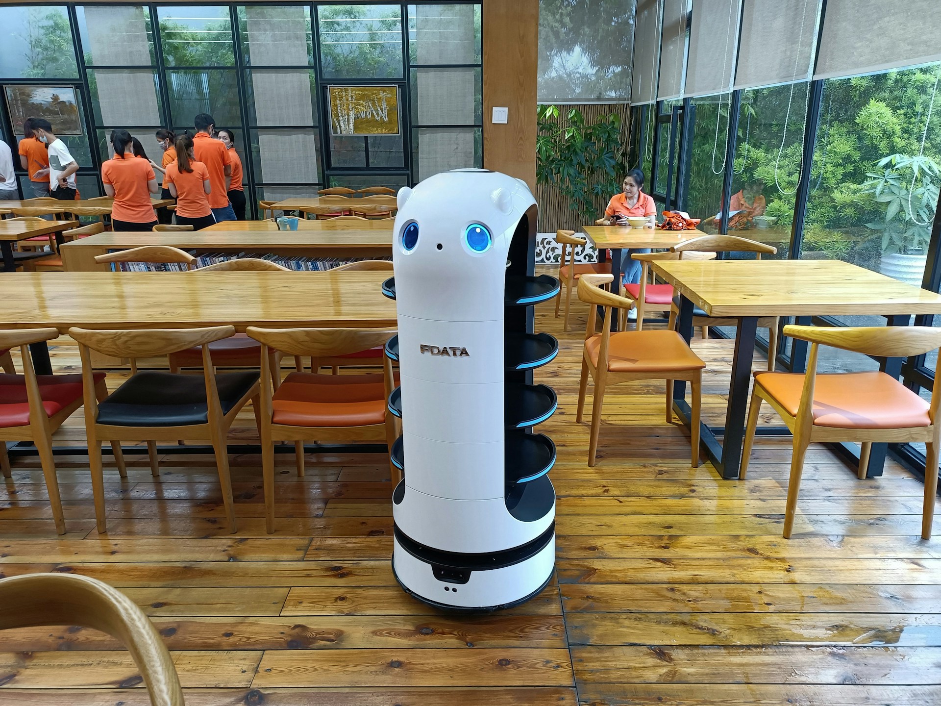 Restaurants with robot servers