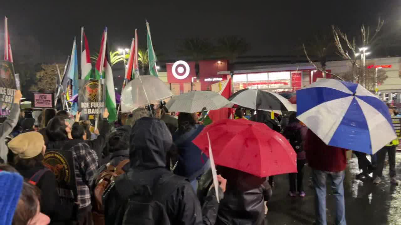 Emeryville protesters pressure Target, Home Depot to challenge ICE