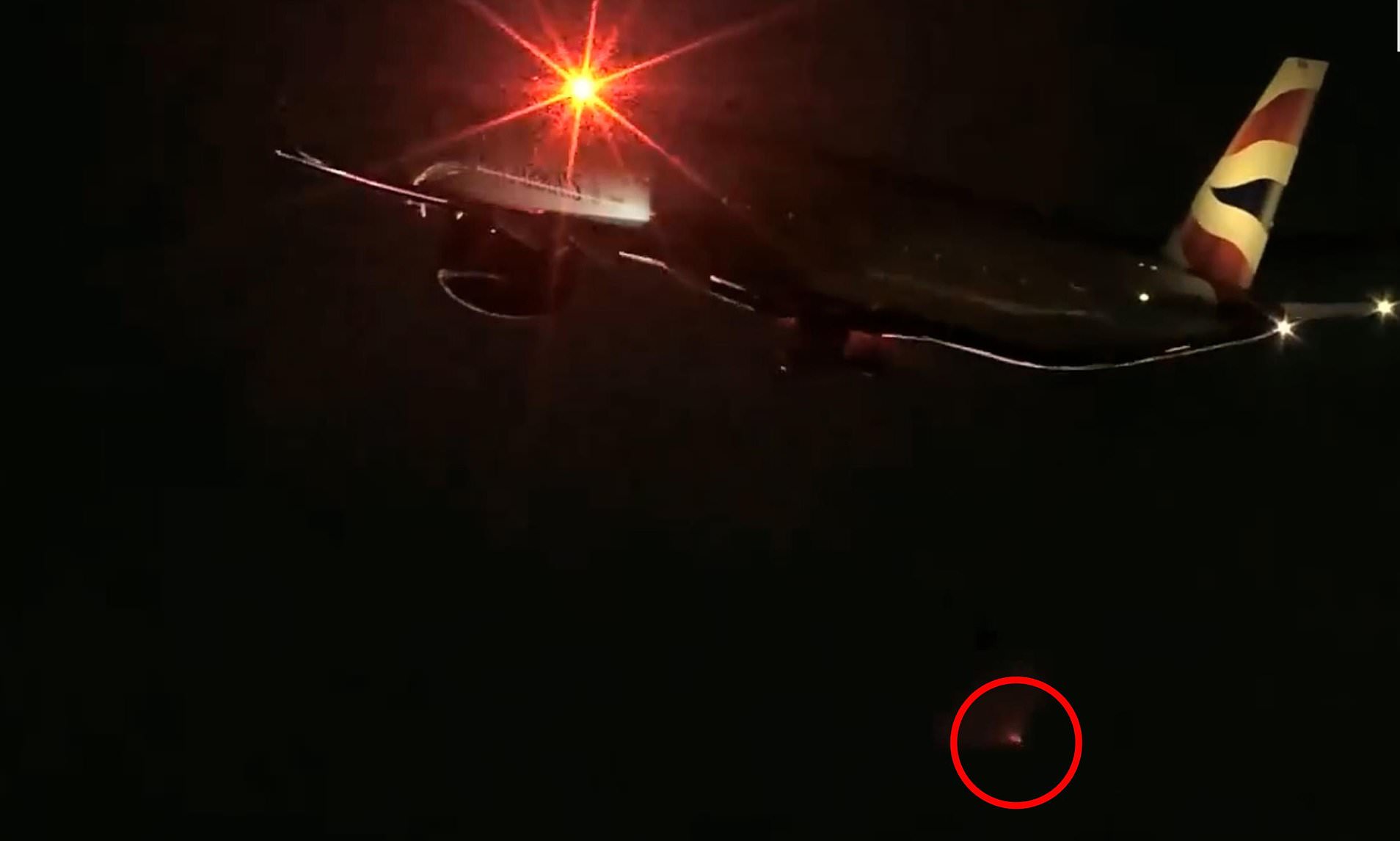 UK-bound British Airways jet loses a wheel during take-off