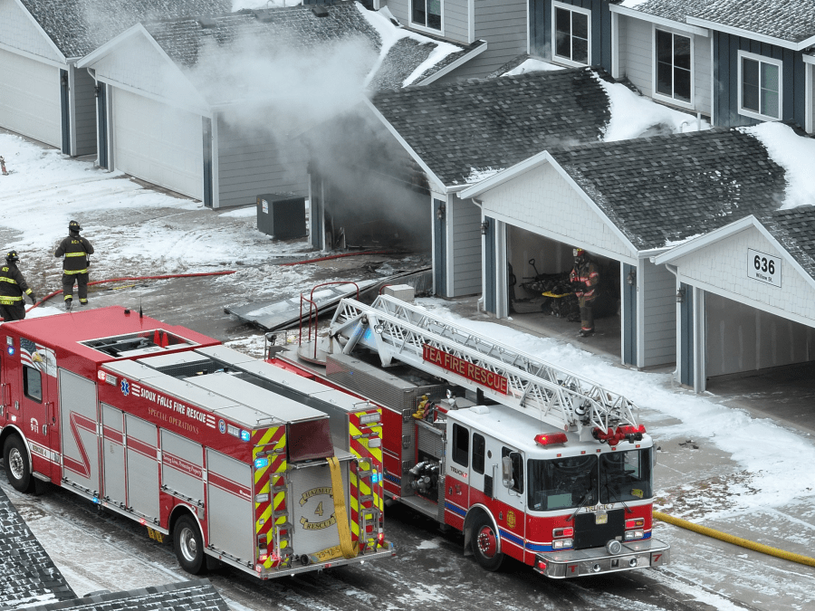 Wednesday townhome fire in Harrisburg