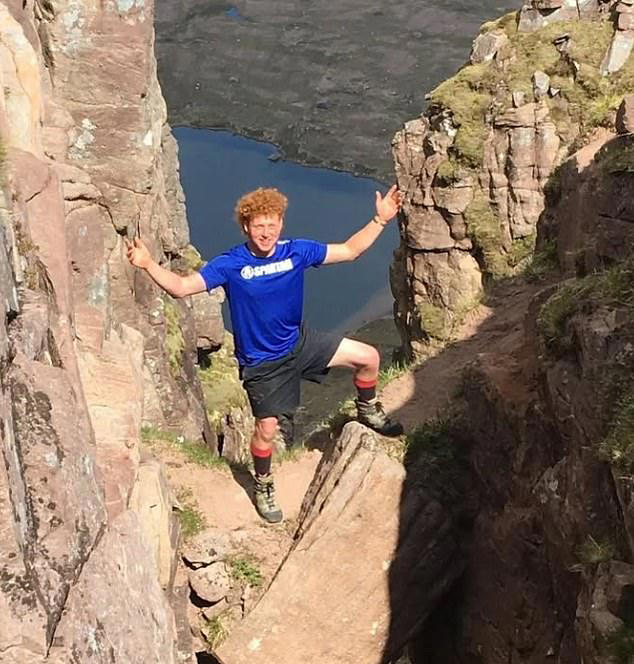 Fergus Cooper, 23, was reported missing on January 18, after falling from a cliff in Australia