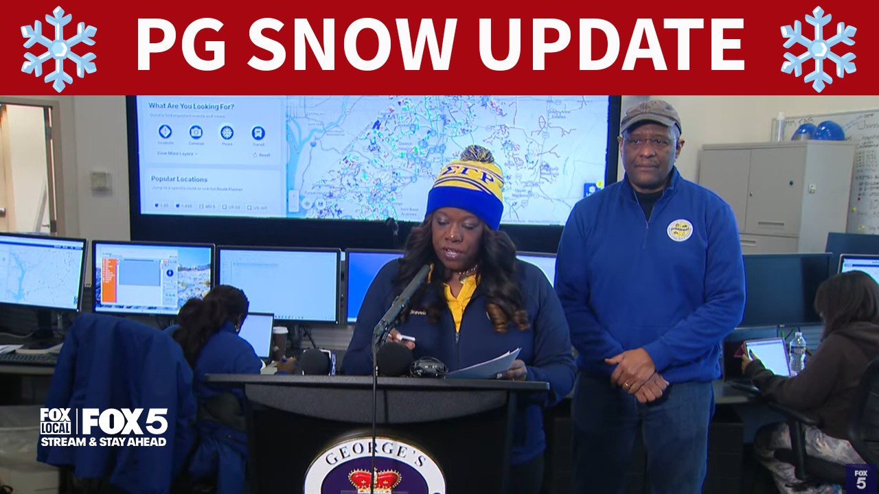Watch: Prince George's County snow update from officials