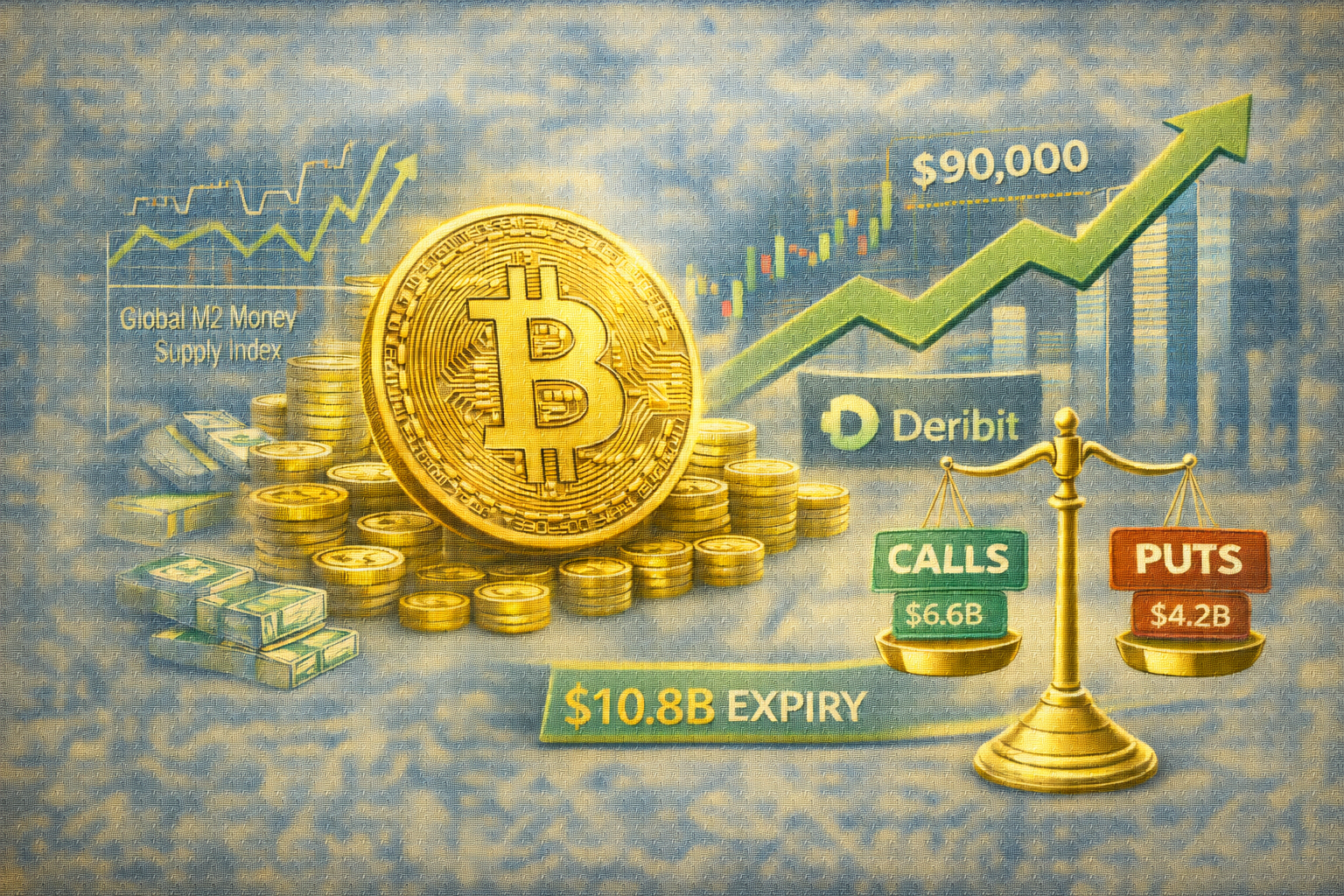 Bitcoin steadies as options skew bearish below $90K amid macro focus