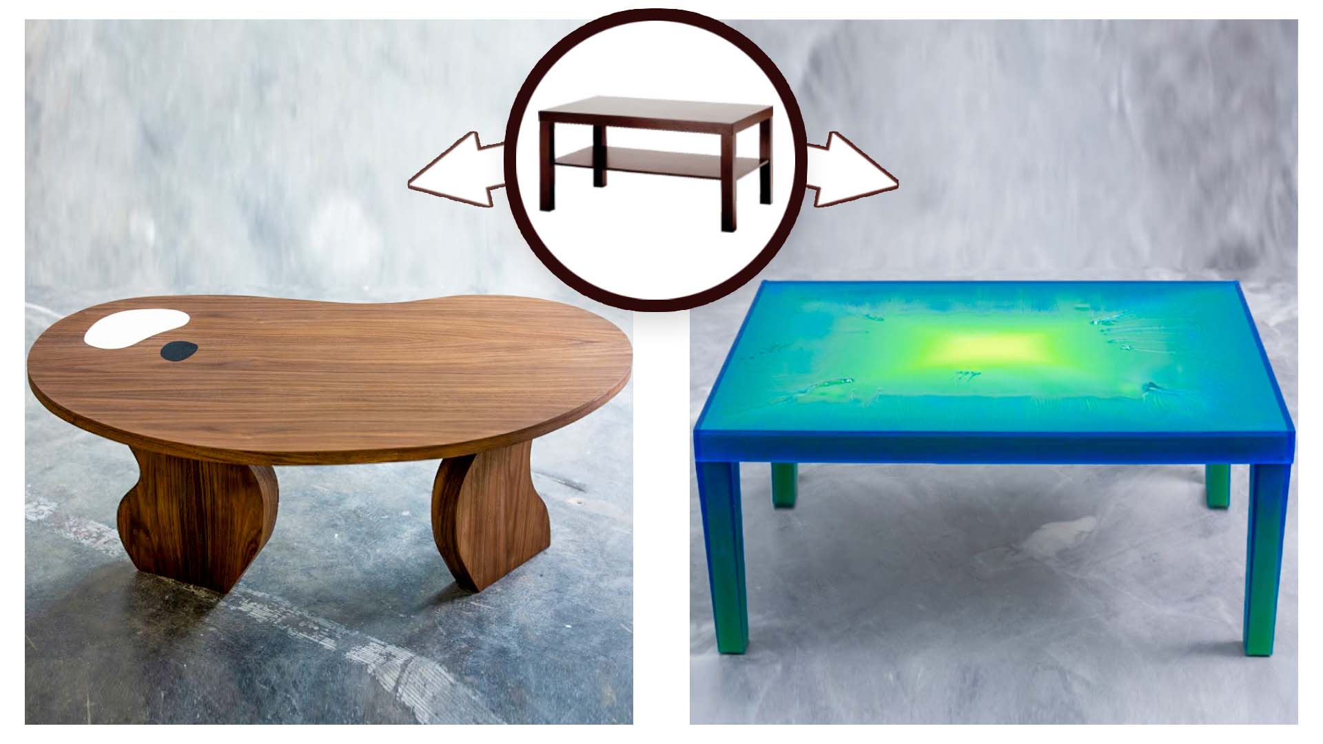 2 designers hack the same IKEA coffee table