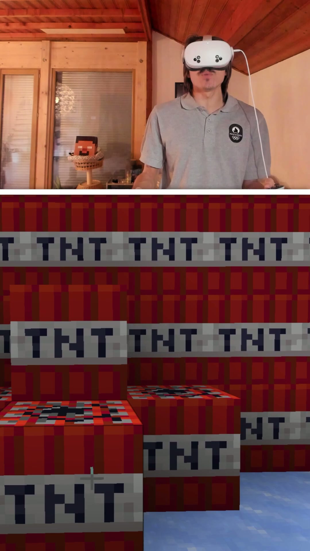 J'ai testé Minecraft IRL! #minecraft #shorts #holidayswithyoutube