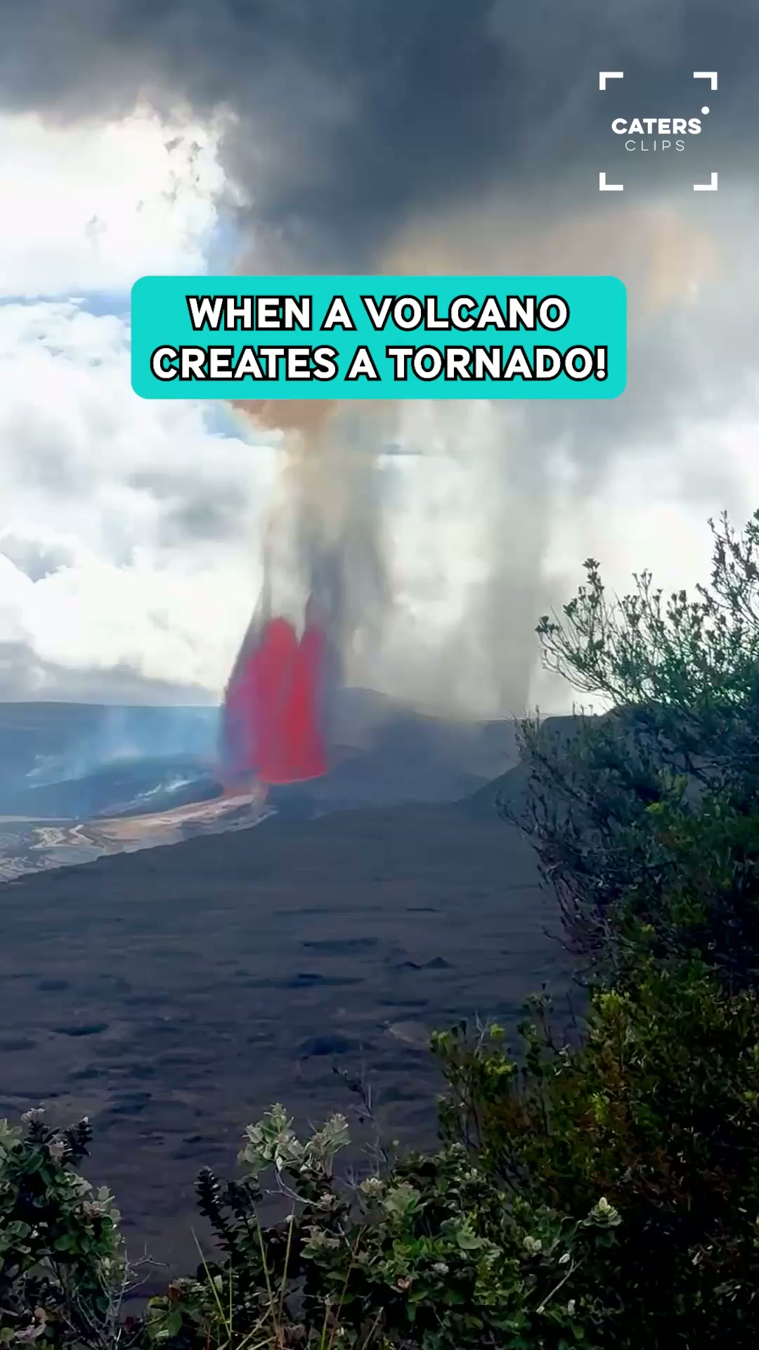 When a volcano creates a tornado