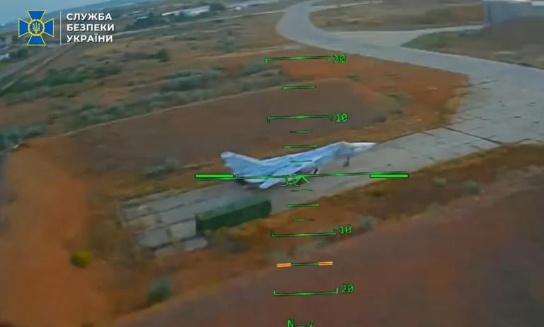 Ukraine's drones wipe out 15 of Putin's military aircraft 'worth ...