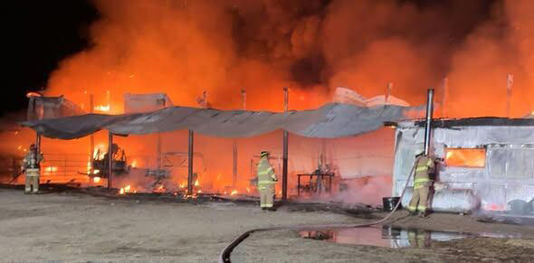 Storage shed destroyed in large fire south of O’Neill