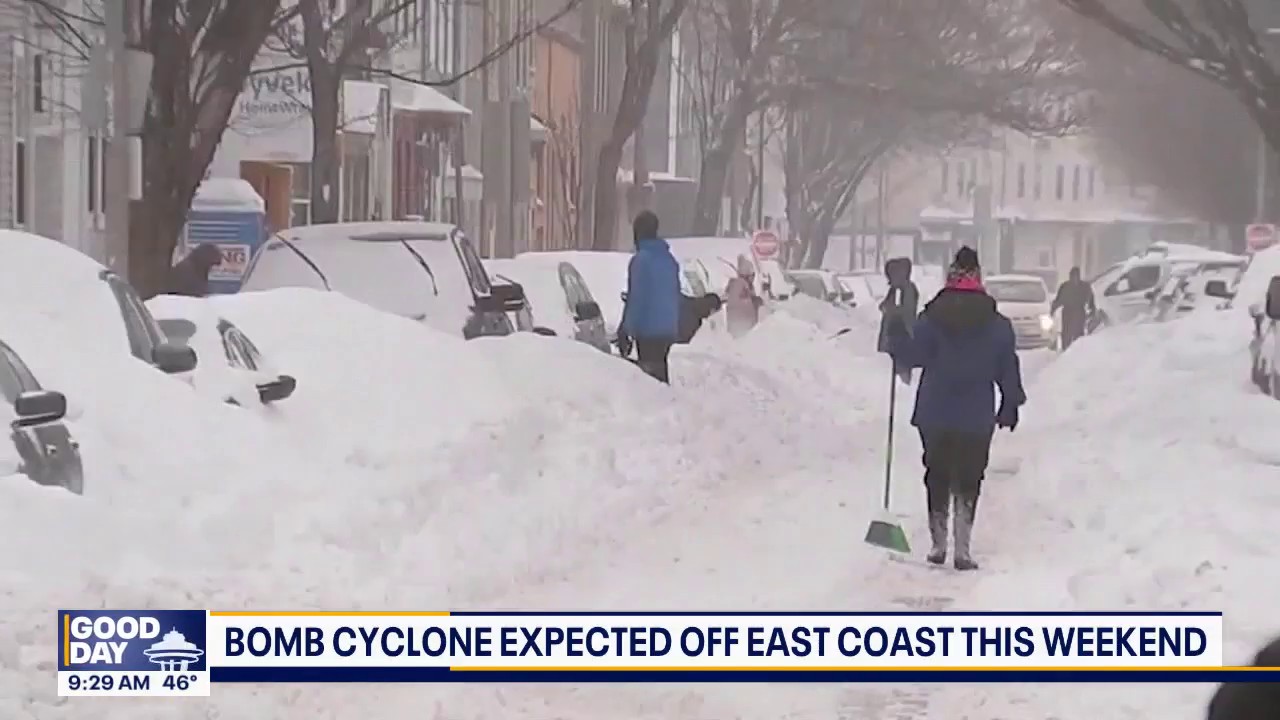 Bomb cyclone expected off the US east coast this weekend