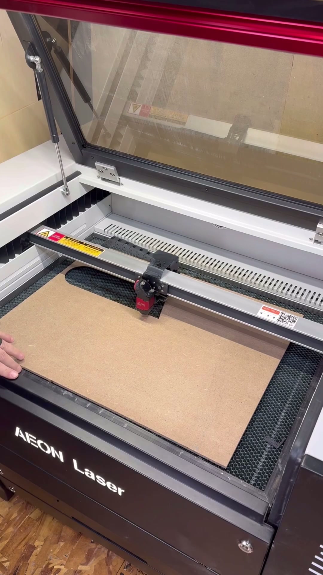 Aeon laser has a tool-less lens change and large working area #laser # ...