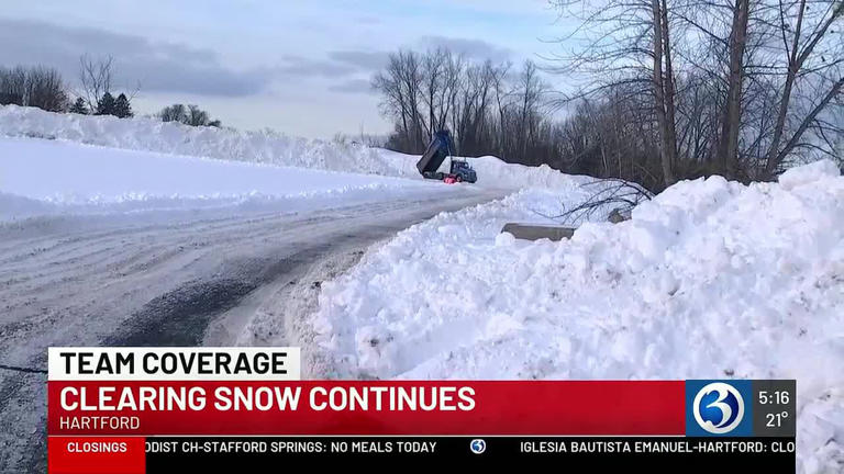 Hartford crews still clearing snow days after Winter Storm Benjamin