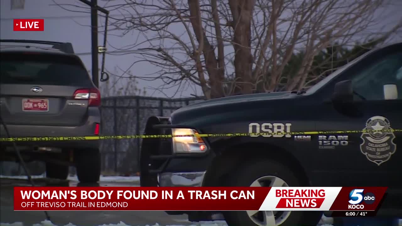 Investigation underway after woman’s body found in trashcan near Edmond