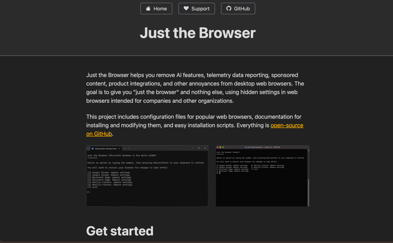 This open-source script turns Chrome, Edge, and Firefox into the bloat ...