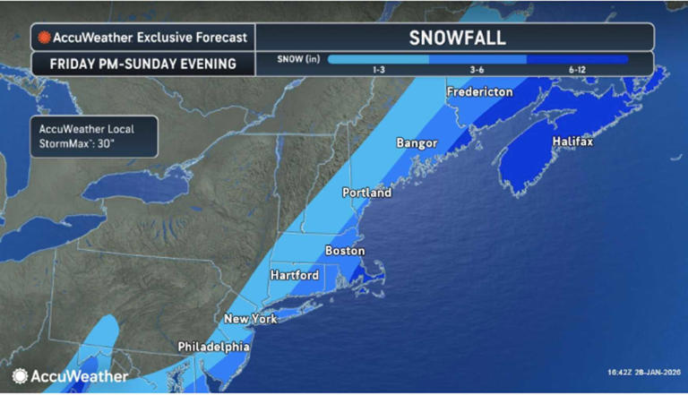 First snowfall projections released for next winter storm taking aim at ...