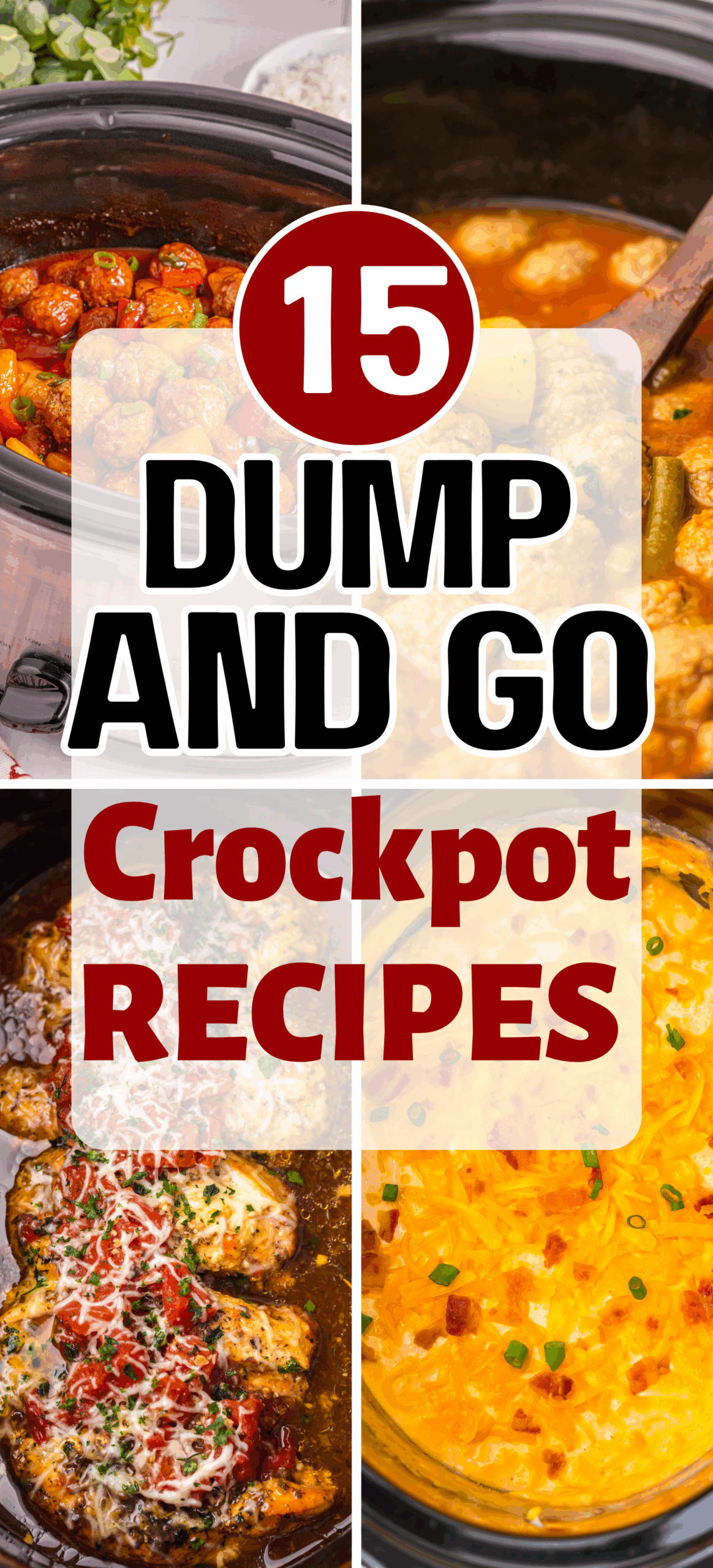 15 dump and go crockpot dinners (5 min prep!)