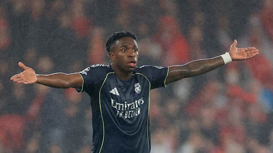 Vinicius Junior was once again held quiet. | Patricia de Melo Moreira/AFP/Getty Images