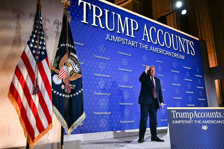 White House called out for shoddy math on new Trump accounts website