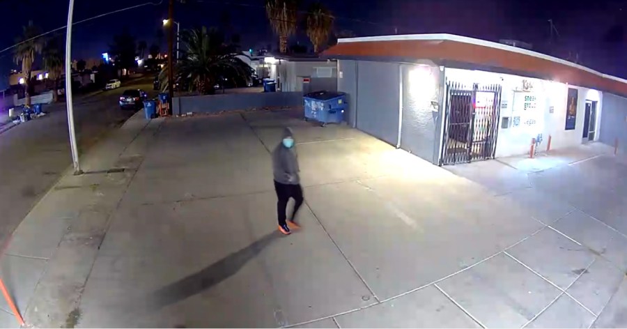 Las Vegas man accused of shooting at police tied to nearby business