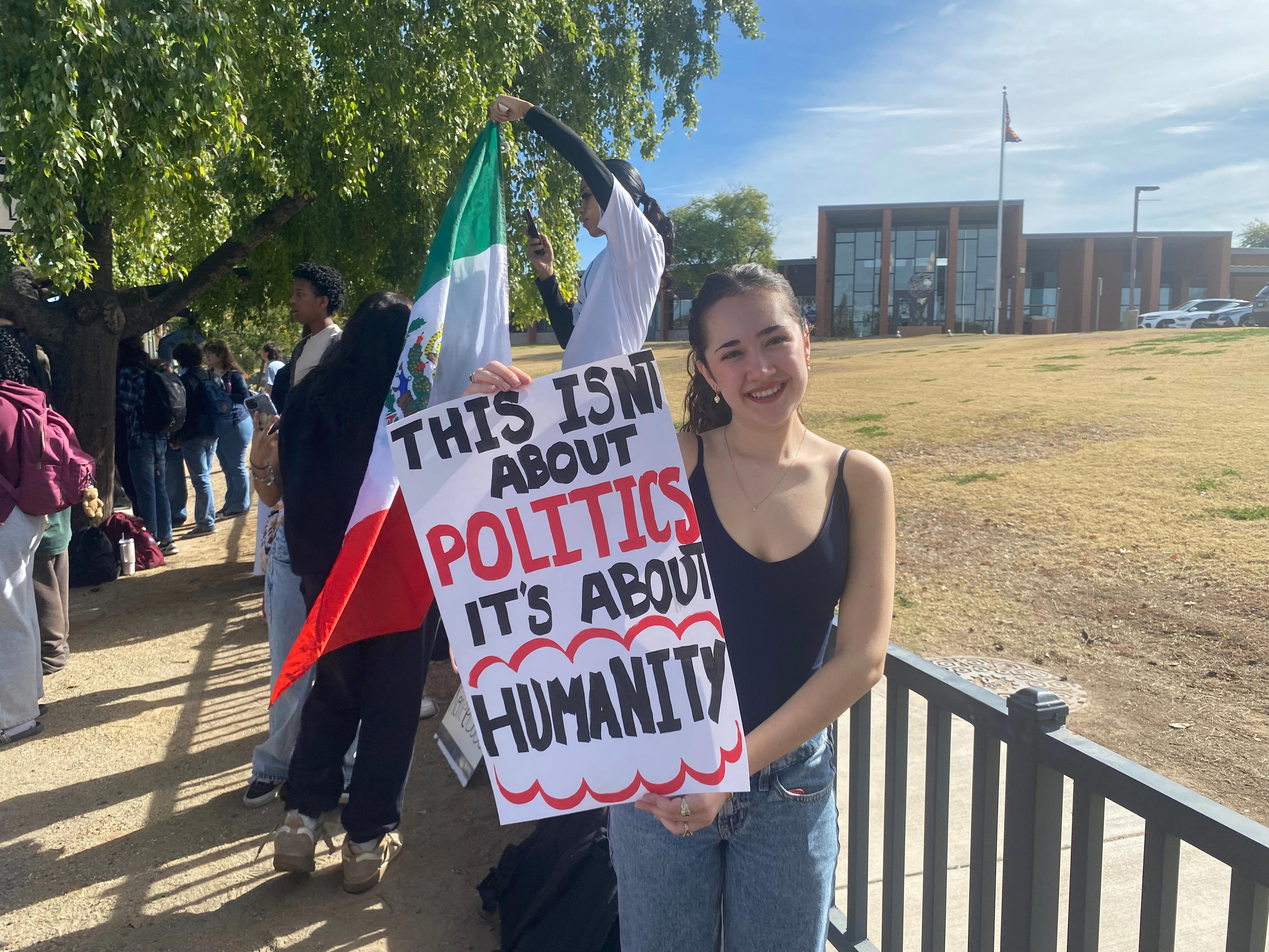 Metro Phoenix high school students protest ICE with campus walkouts