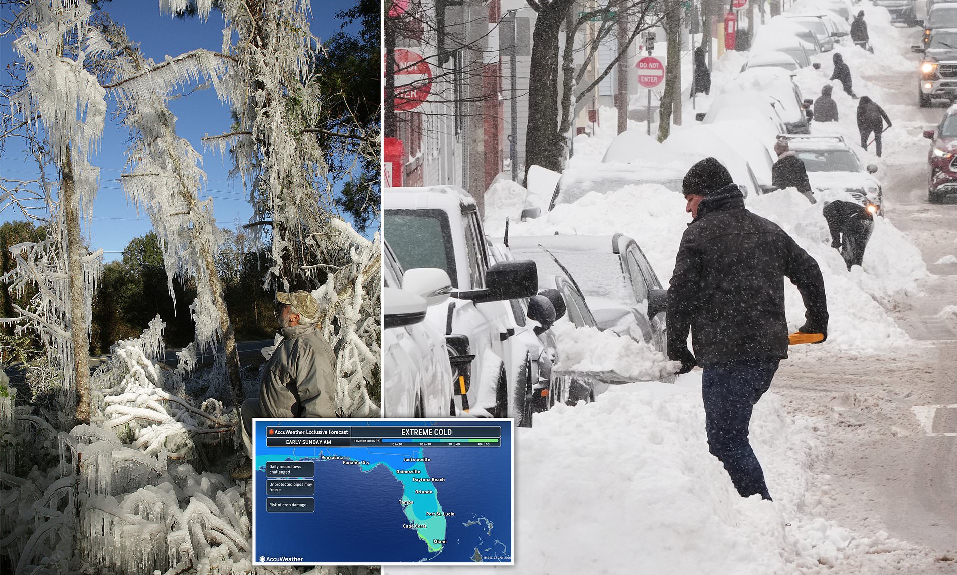 Monster storm to bring freezing temperatures to Miami as cold snap ices ...
