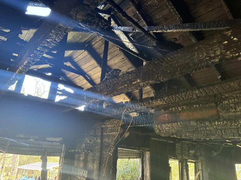 Unattended space heater sparks Cushing house fire