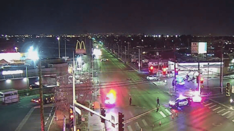 Las Vegas man riding stolen motorcycle dies after crashing into car