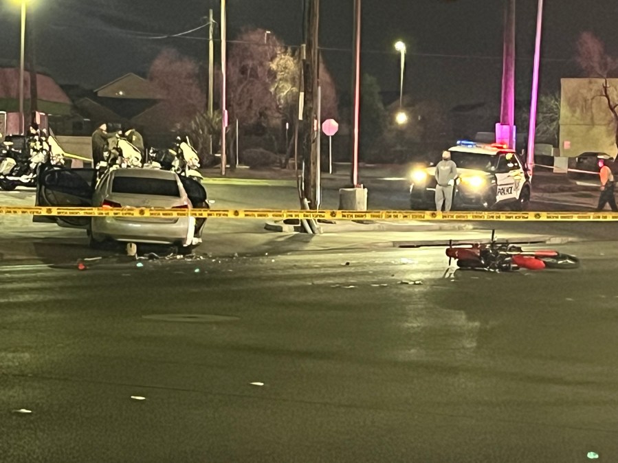 Las Vegas man on stolen motorcycle killed in crash near Washington, Rancho