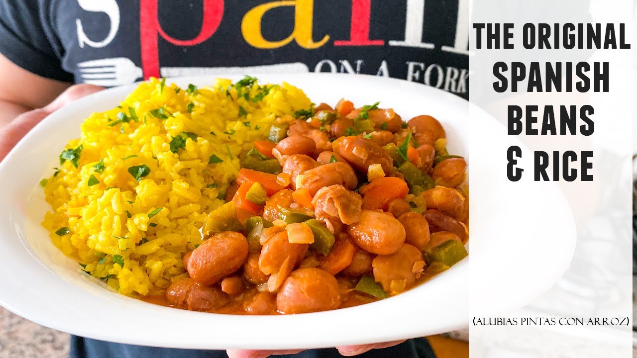 Pinto beans and rice with a flavorful homemade twist