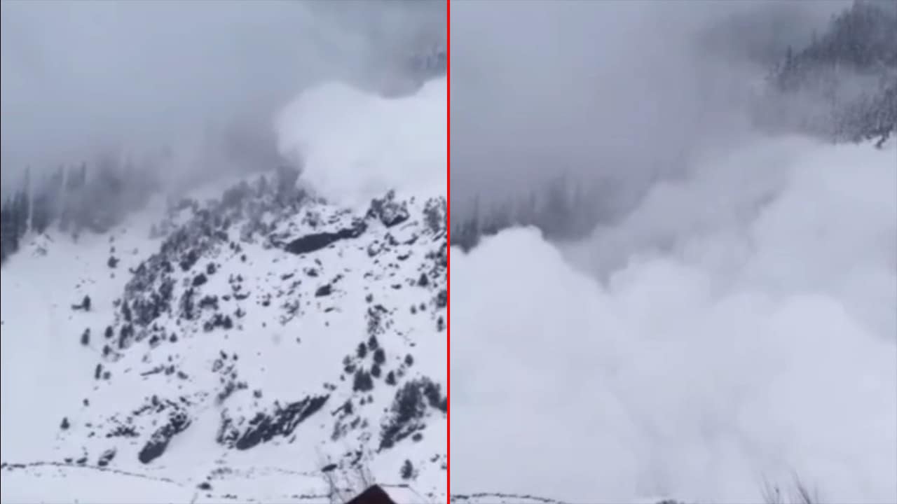 On camera, avalanche hits Jammu's Kishtwar amid heavy snowfall