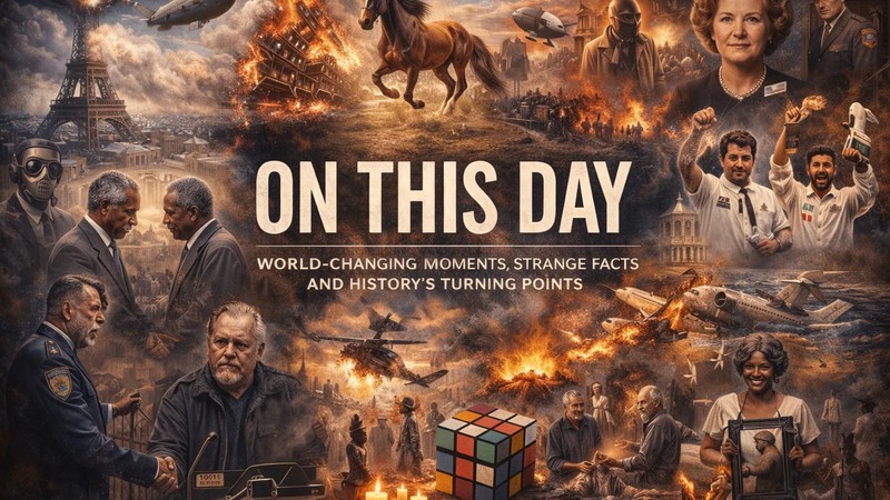 World-changing moments, strange facts and history’s turning points