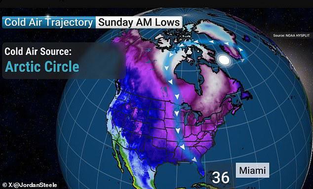 Monster storm to bring freezing temperatures to Miami as cold snap ices ...