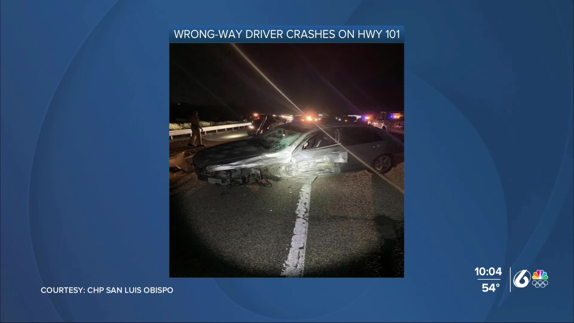 Wrong-way DUI driver causes crash on HWY 101 near Santa Maria