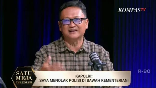 Pengamat Kepolisian Bambang Rukminto saat tampil di program Satu Meja The Forum di KompasTV, Rabu (28/1/2026) malam.